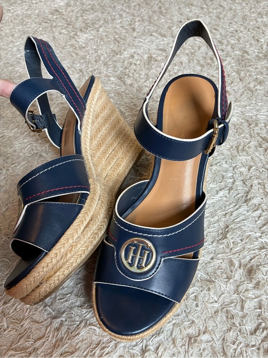 Tommy Hilfiger Shoes - Tommy Hilfiger Navy Kinsey Sandal Wedge
